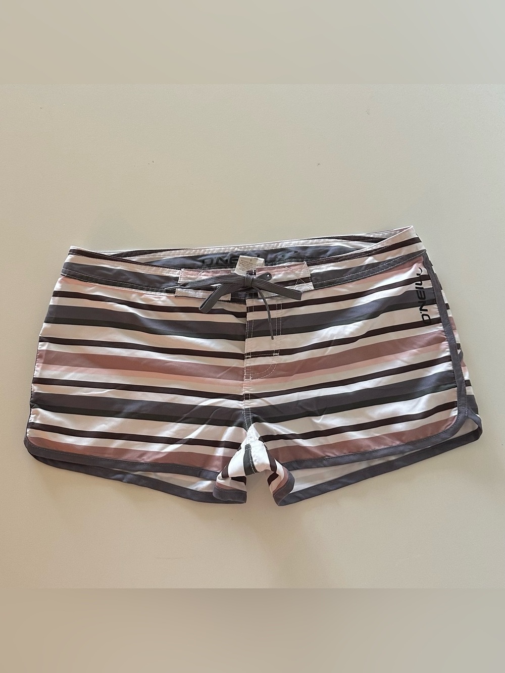 Y2K Aesthetic O'Neill Nova Sea Level Striped Board Shorts 9